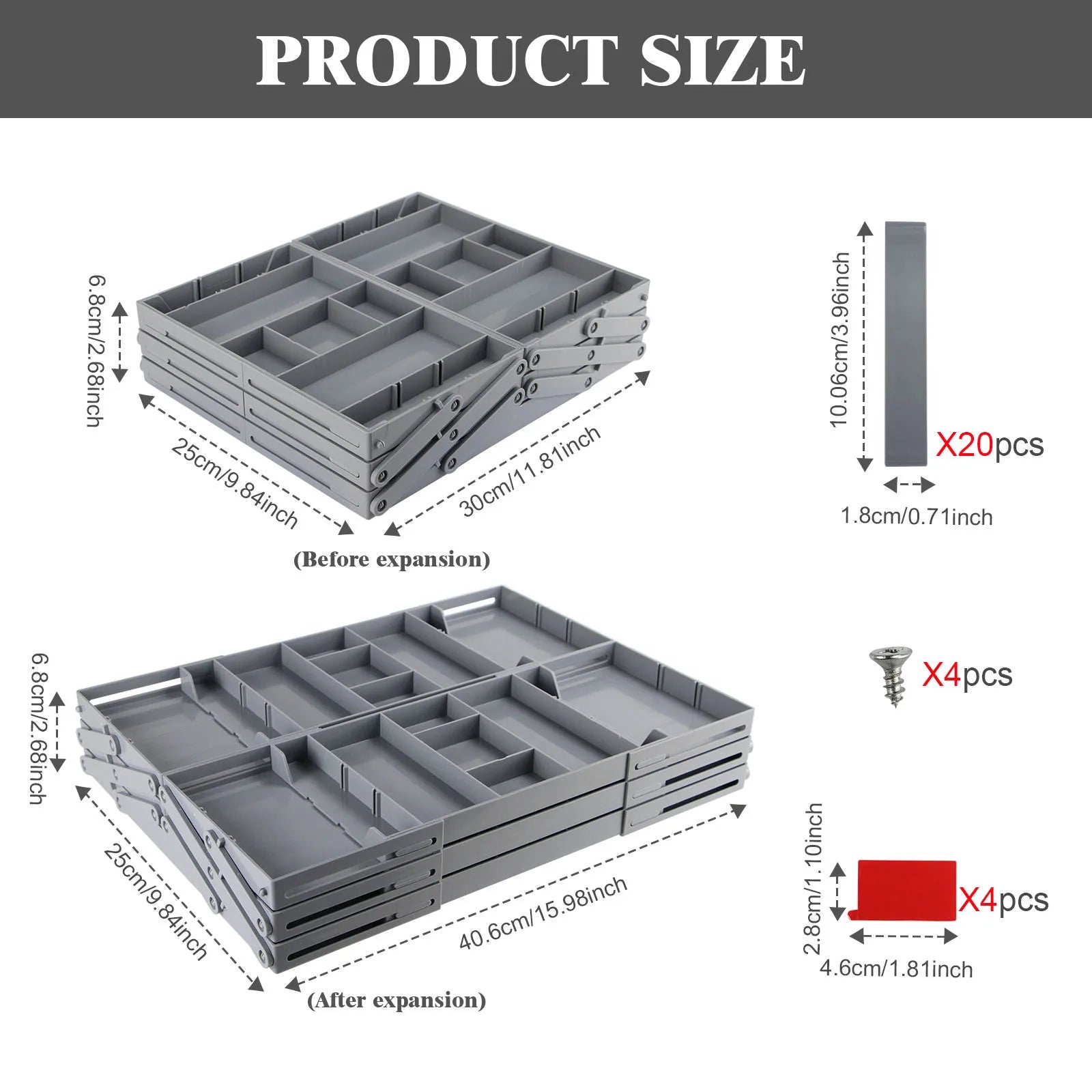 ExpandDrawer | Uitbreidbare slimme lade-organizer