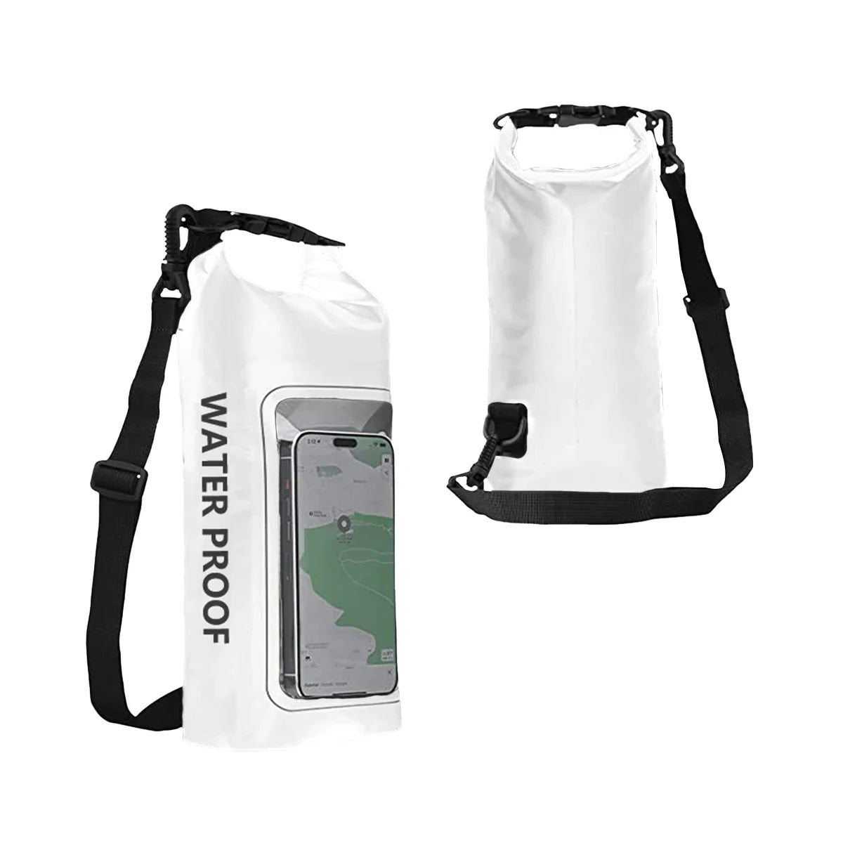 AquaVault Waterdichte Dry Bag 2L | Met Touchscreen-venster | Outdoor Tas voor Kajak, Trekking & Watersport