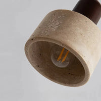 Hanglamp van natuursteen en hout – moderne plafondlamp voor keuken of eetkamer