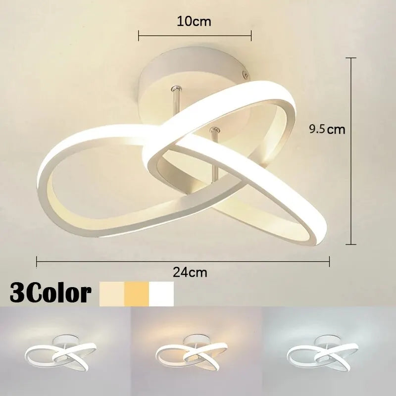 Moderne LED plafondlamp in kroonluchterstijl – geometrische wandlamp in moderne stijl
