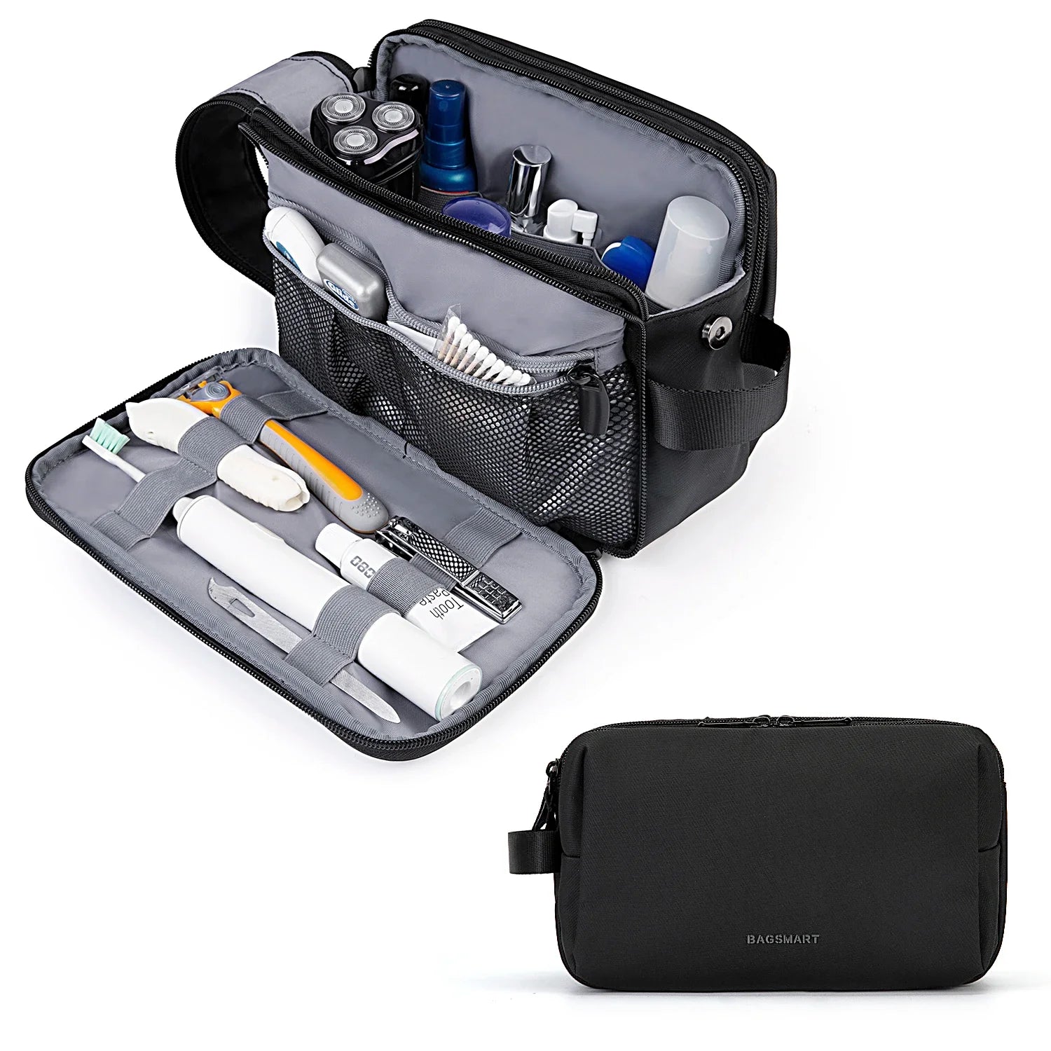 Kosmetixo Waterdichte Kosmetictas voor Dames & Heren | Lichte Toilettas in S/M/L | Reisaccessoires voor Verzorgingsproducten & Make-up | Unisex Reisorganizer