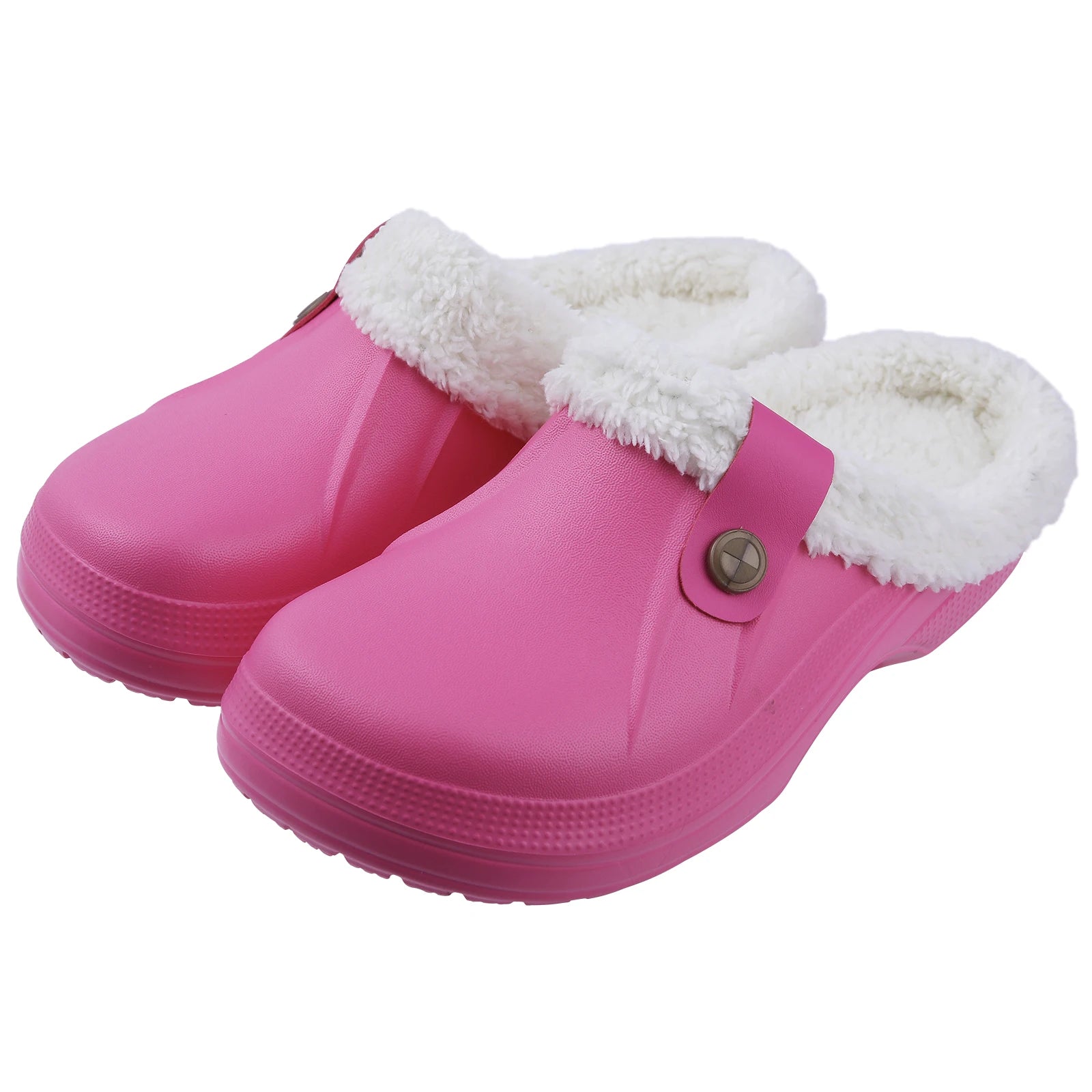 LuxuraFleece Luxe Bontgevoerd Klompen | Gezellige waterdichte slippers voor mannen en vrouwen, perfect voor winterwarmte en stijlvolle tuinuitjes
