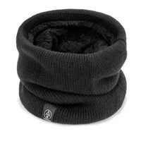 ThermoKnit Pro | Warme gebreide sjaal met fleecevoering | Winddicht & Ademend | Verstelbare multifunctionele nekbescherming voor dames & heren