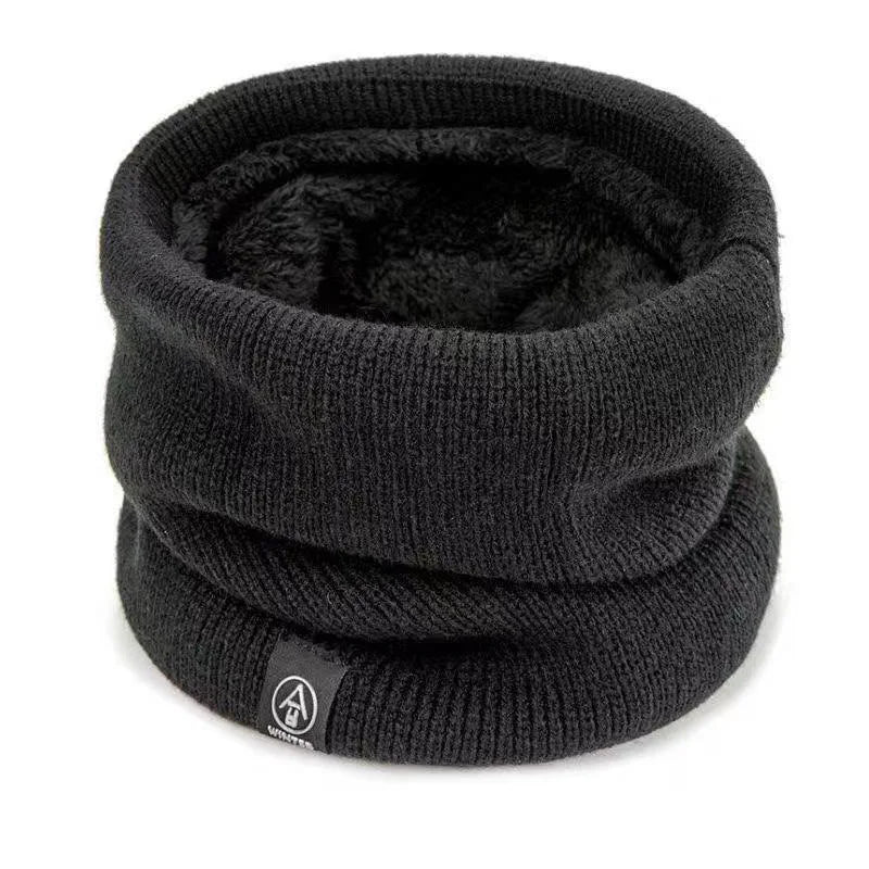 ThermoKnit Pro | Warme gebreide sjaal met fleecevoering | Winddicht & Ademend | Verstelbare multifunctionele nekbescherming voor dames & heren