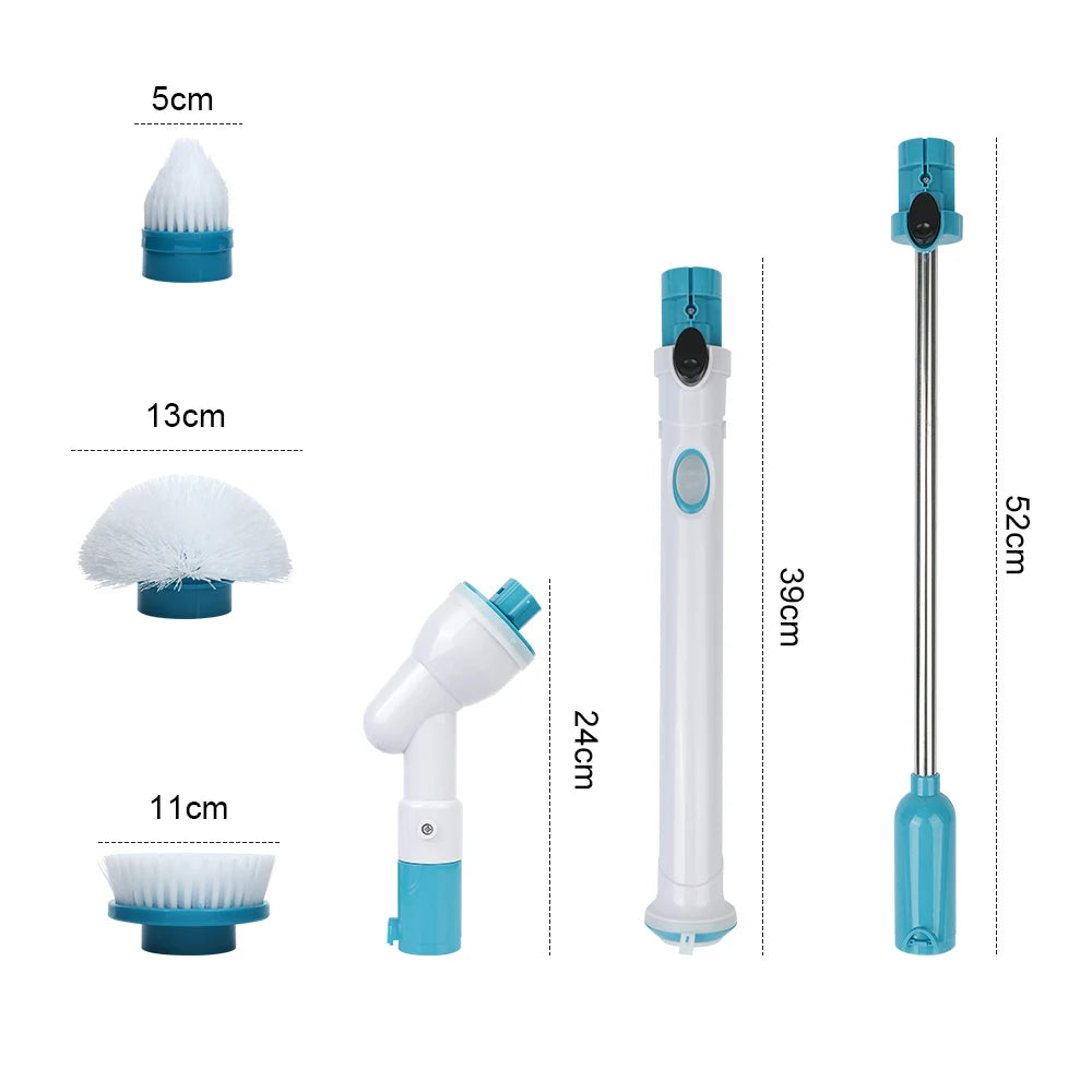 OpulentShine Elite Spin Borstel | 3-in-1 draadloos schoonmaakgereedschap voor moeiteloze keuken- en badkamerhelderheid