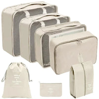 PackWunder Reisorganizer Set 7/8/9/10-delig | Opvouwbare Koffer-organizer | Voor kleding, schoenen & accessoires