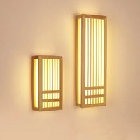 Japandi Houten Wandlamp LED Minimalistische Decoratieve Wandlamp