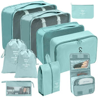 PackWunder Reisorganizer Set 7/8/9/10-delig | Opvouwbare Koffer-organizer | Voor kleding, schoenen & accessoires