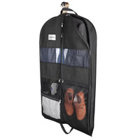 ReisKleding Kleidersack voor Reizen | Dubbelzijdige Rits & XXL-Tassen | Ademend & Transparant | 43 Inch Hangende Pak Organizer
