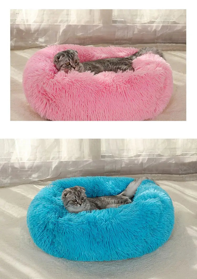 FurHaven Deluxe Dog Lounger | Lang pluche, wasbaar bed voor honden en katten