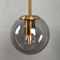 GlacioGlow Retro Glazen Bolarmatuur | Elegant postmodern bedlampje voor warme sfeerverlichting