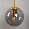 GlacioGlow Retro Glazen Bolarmatuur | Elegant postmodern bedlampje voor warme sfeerverlichting
