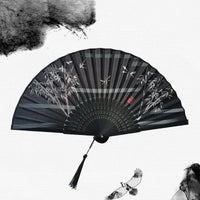 Traditionele Japanse Stijl Bloemen Handventilator