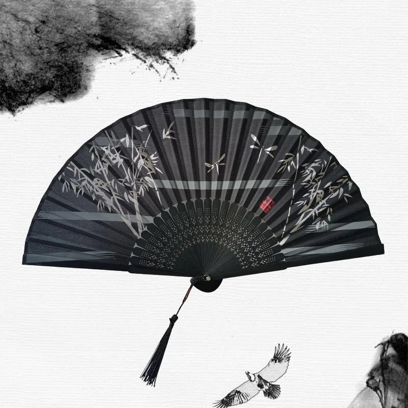 Traditionele Japanse Stijl Bloemen Handventilator