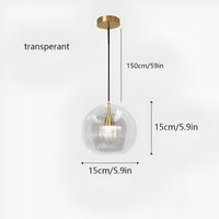 Retro Glazen Globe Vorm Hanglamp
