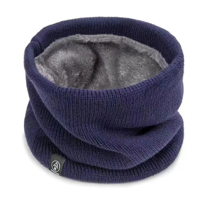 ThermoKnit Pro | Warme gebreide sjaal met fleecevoering | Winddicht & Ademend | Verstelbare multifunctionele nekbescherming voor dames & heren