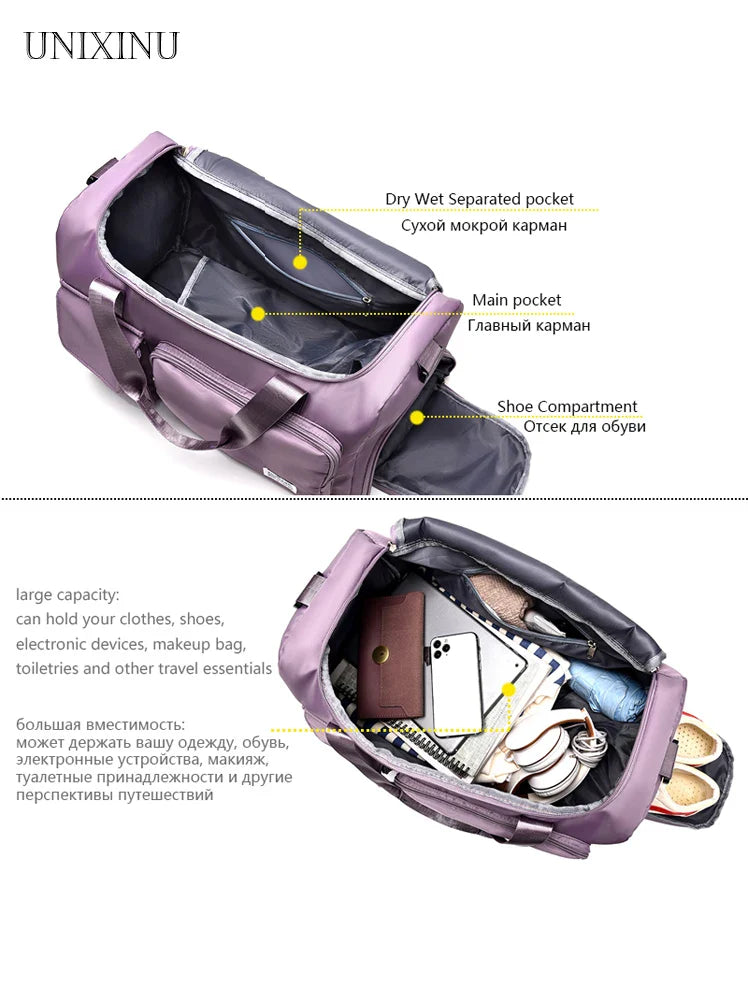 Reistas Veyora WeekAir | 35 L Capaciteit | Met Schoencompartiment & Nat-/Droog-scheiding | Voor Vliegtreinen, Sport & Weekenduitstapjes