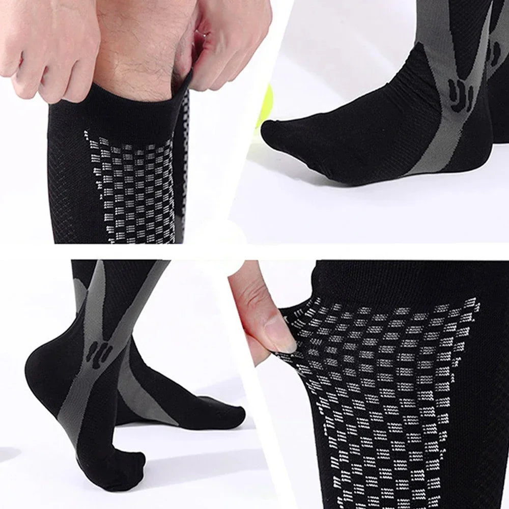 Grip Compressiesokken | Superieure ondersteuning voor hardlopen, yoga en dagelijkse activiteiten.