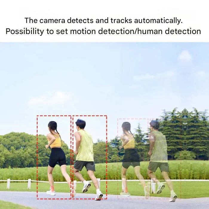 Zonne-energie Beveiligingscamera Dubbel-Lens | 10x Zoom 360° PTZ | 12.000 mAh IP66 4G WLAN | Vigiora