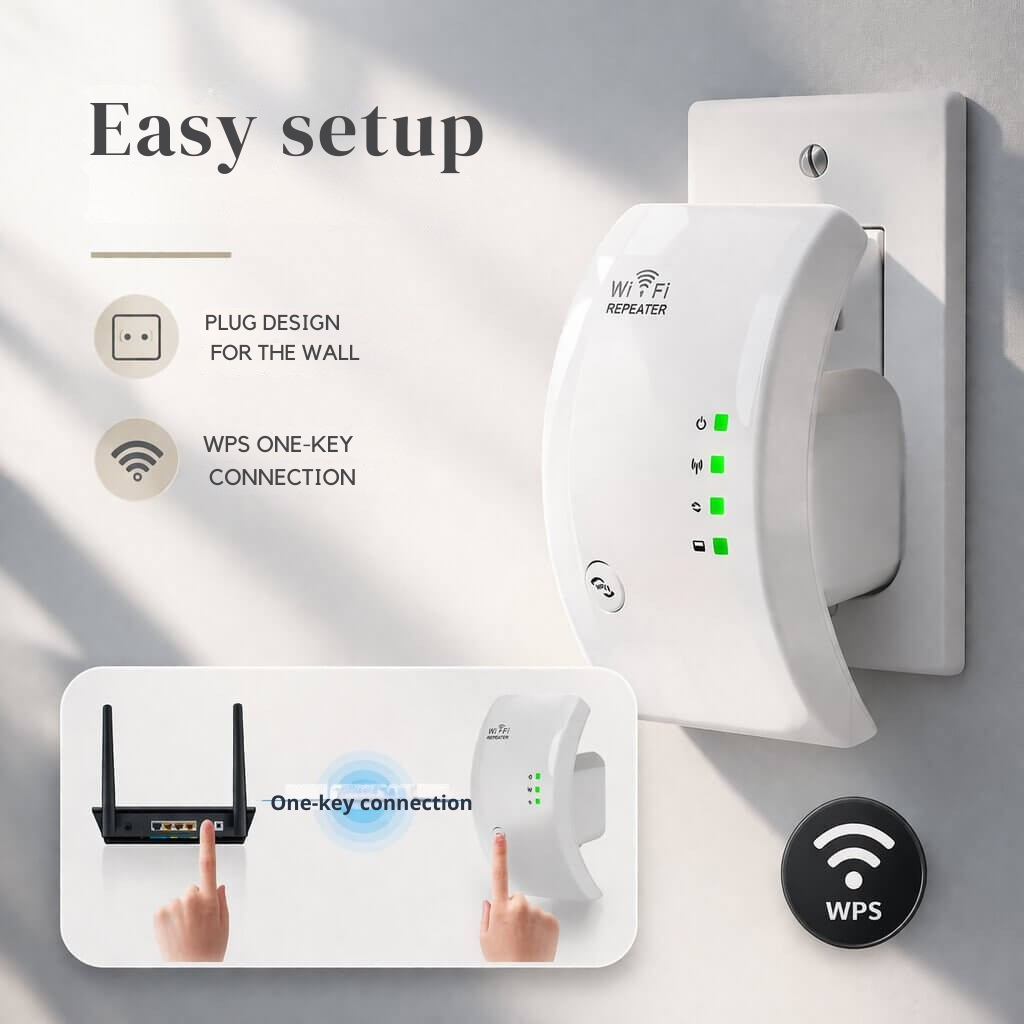 Signaalversterker | Meer Bereik | Eenvoudige Plug and Play Setup | WiFiora