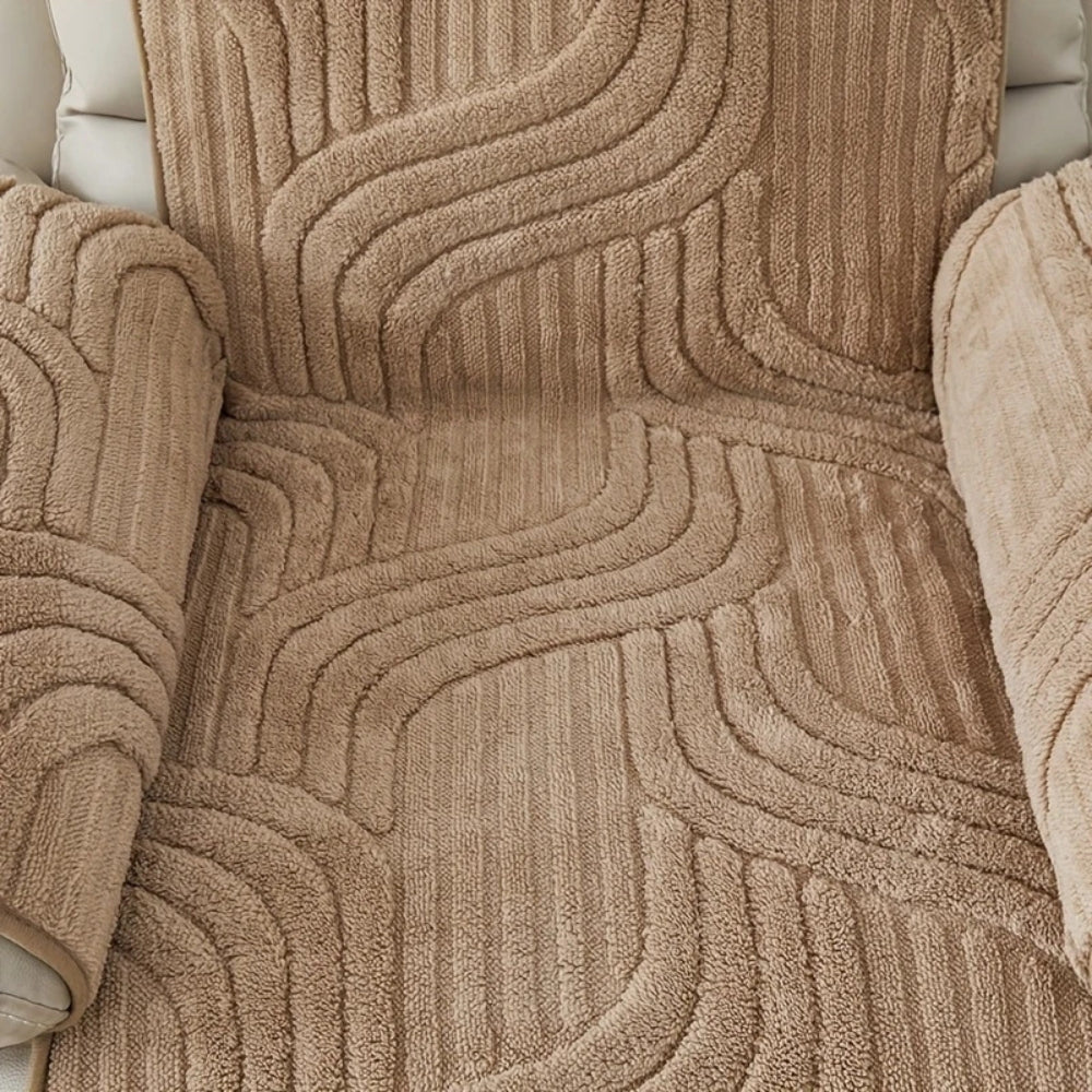 Silven Pluche Verdikte Antislip Relaxfauteuil Hoes