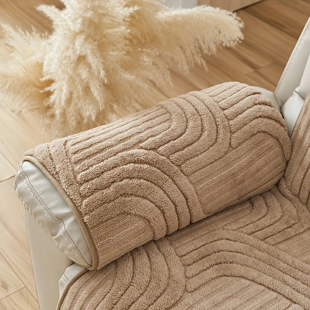 Silven Pluche Verdikte Antislip Relaxfauteuil Hoes