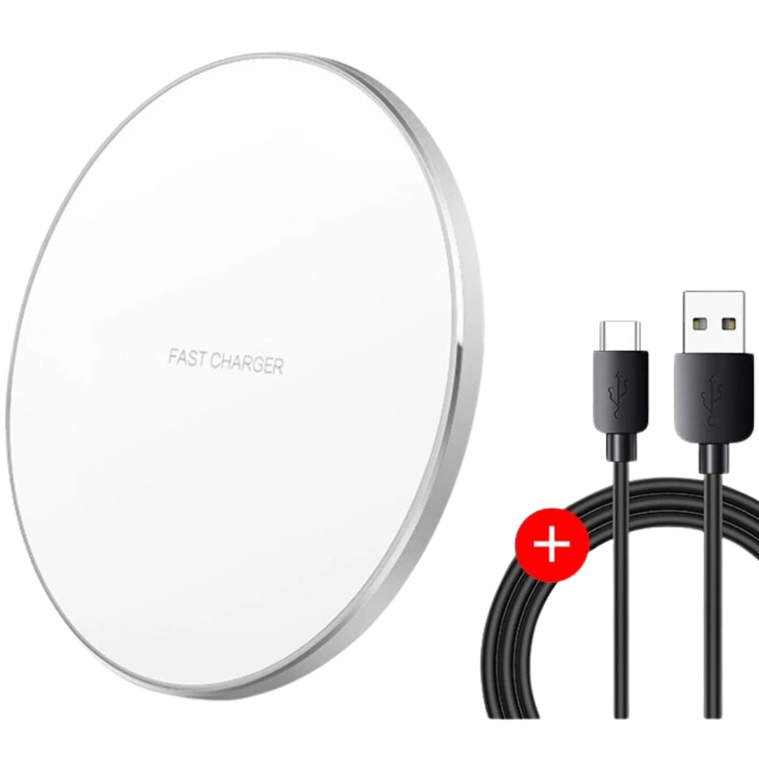 30W Snelle Draadloze Oplaadpad | Premium USB C Oplaadkabel MagSafe Oplader voor Apple iPhone, Samsung & Android - Snelle Draadloze Oplaadpad