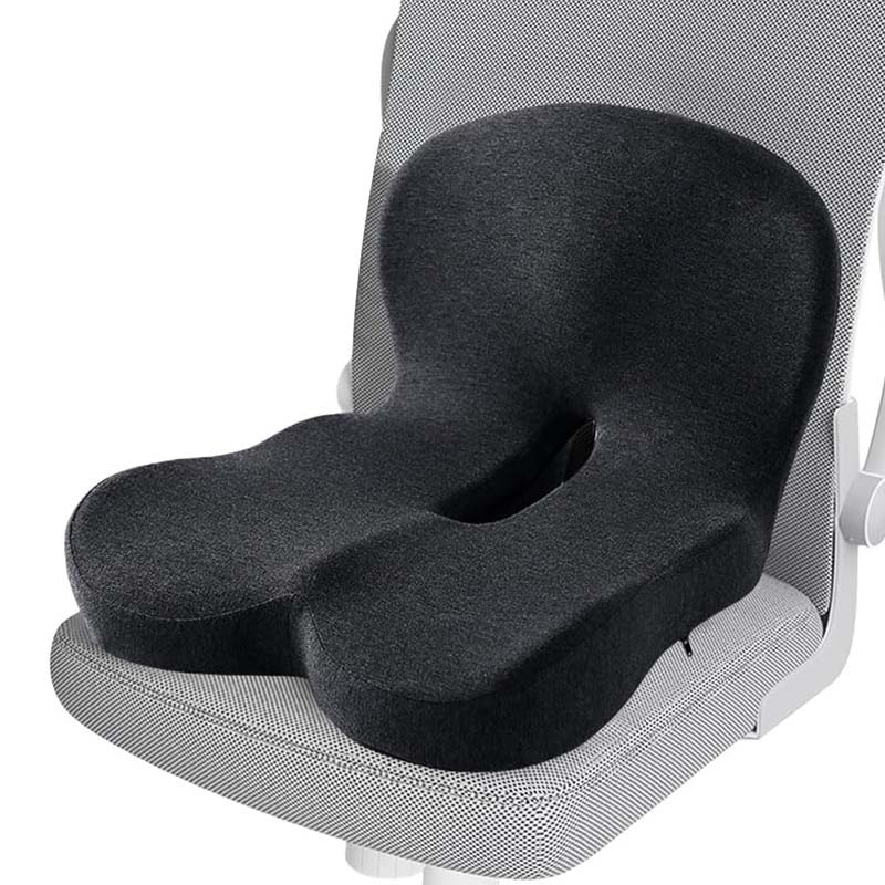 Zitkussen met lendensteun – memory foam kantoor & auto