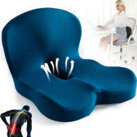 Zitkussen | Ergonomisch Geheugenschuim Zitkussen | Drukverlagend & Antislip | ErgoComfort