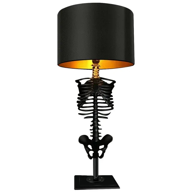 Gothic Skelett Tafel lamp | Handgemaakt Kunst Design