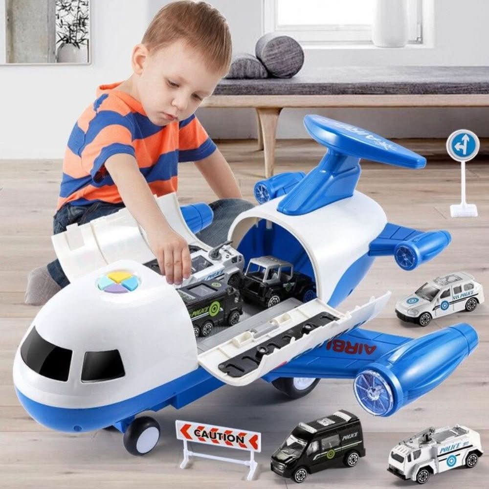 SKYQUEST – Avontuurlijke AirPlay-set met vliegtuig en voertuigen voor creatieve kinderen