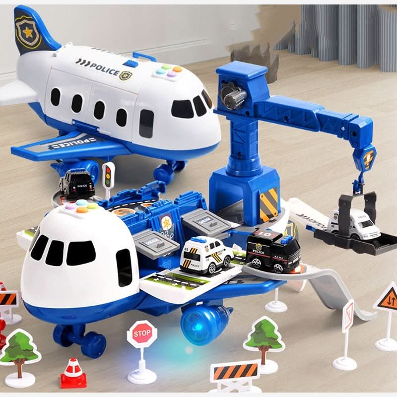 SKYQUEST – Avontuurlijke AirPlay-set met vliegtuig en voertuigen voor creatieve kinderen