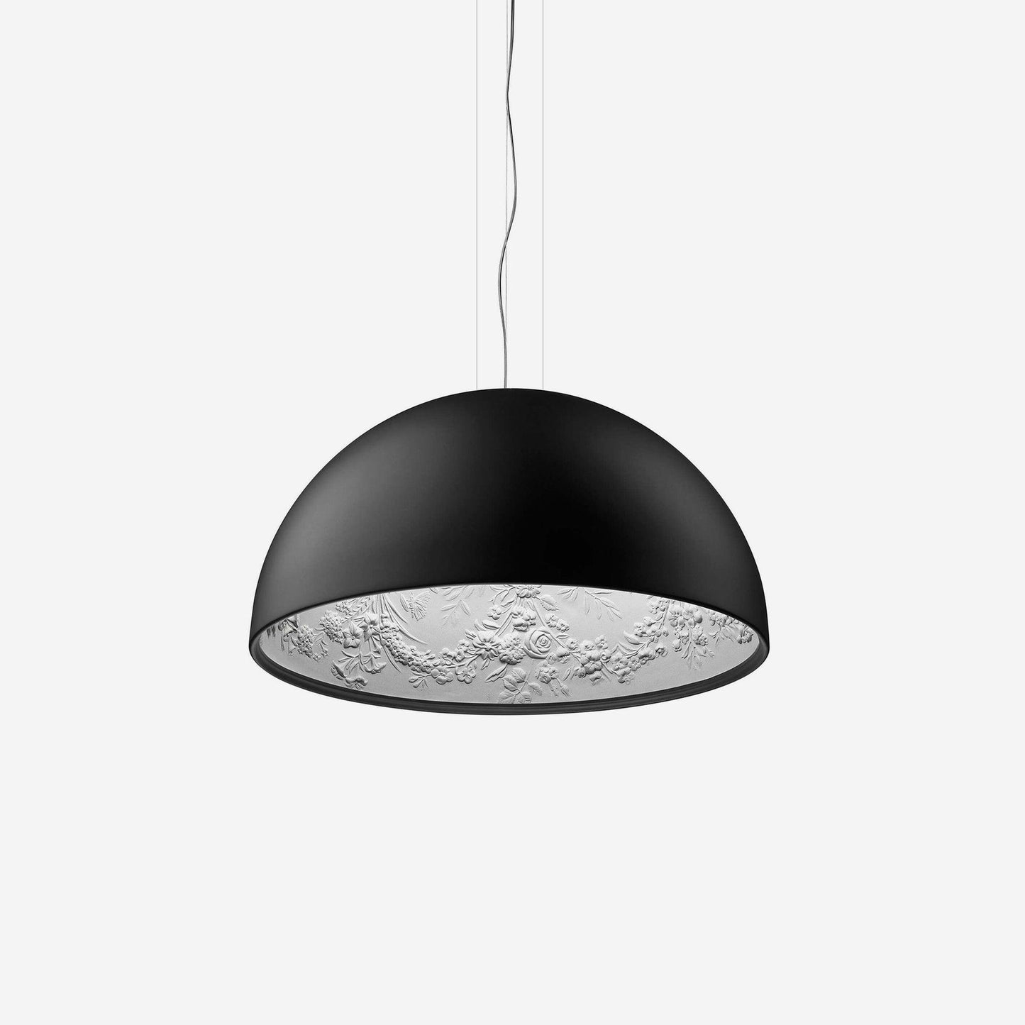 Suspensie Dôme Zwart met Elegante Geprofileerde Plafond