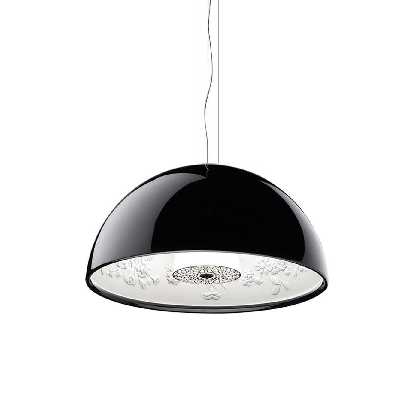 Suspensie Dôme Zwart met Elegante Geprofileerde Plafond