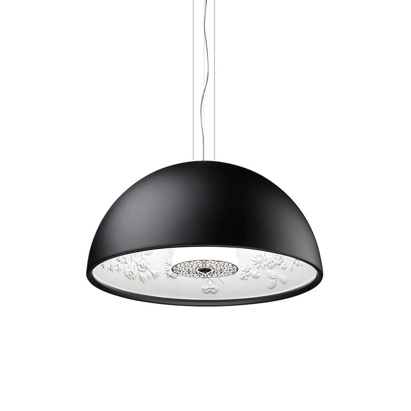 Suspensie Dôme Zwart met Elegante Geprofileerde Plafond