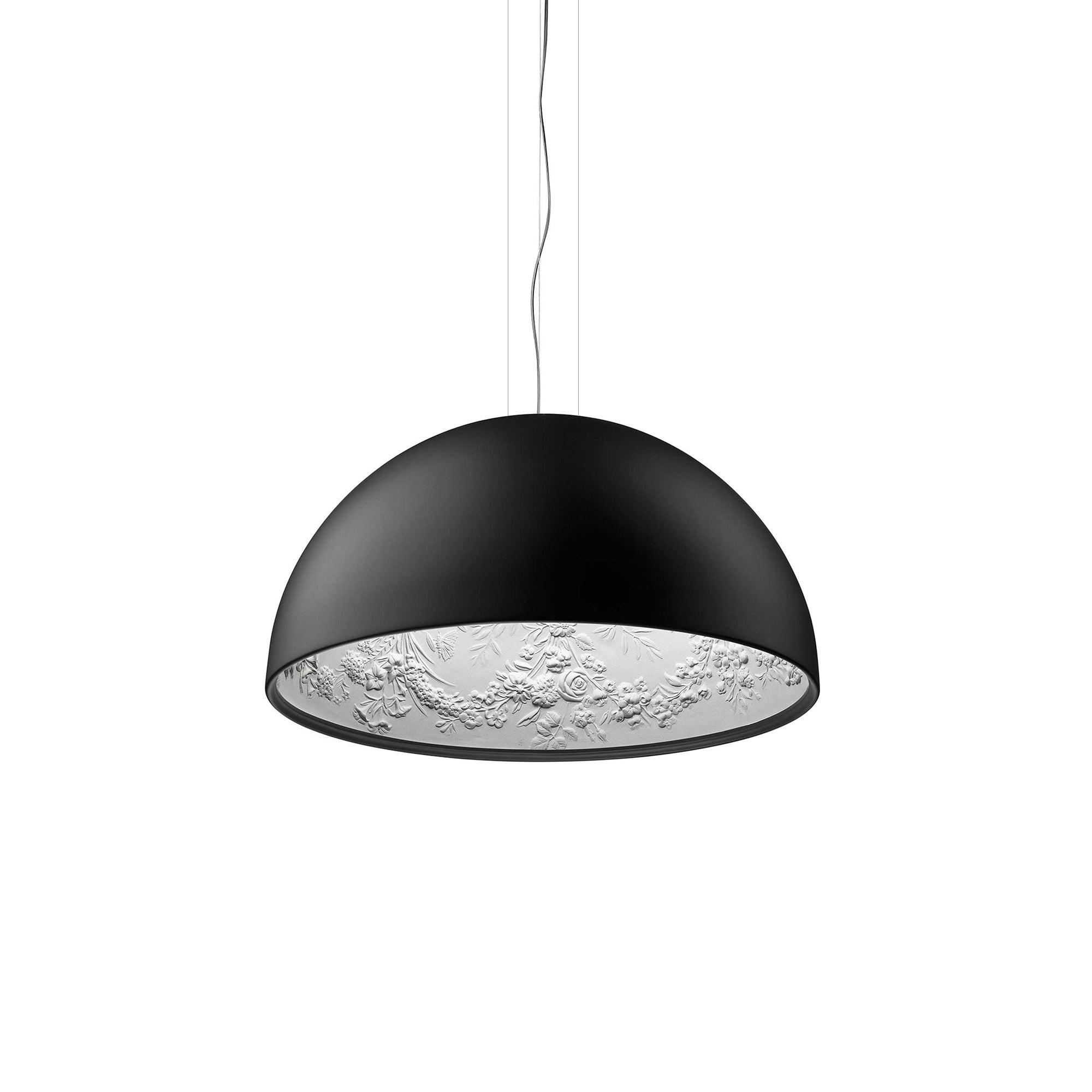 Suspensie Dôme Zwart met Elegante Geprofileerde Plafond