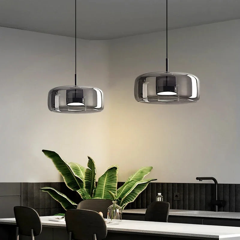 Aurea Glazen Koepel Chandelier Voor Woonkamers En Gangen Van Orntli