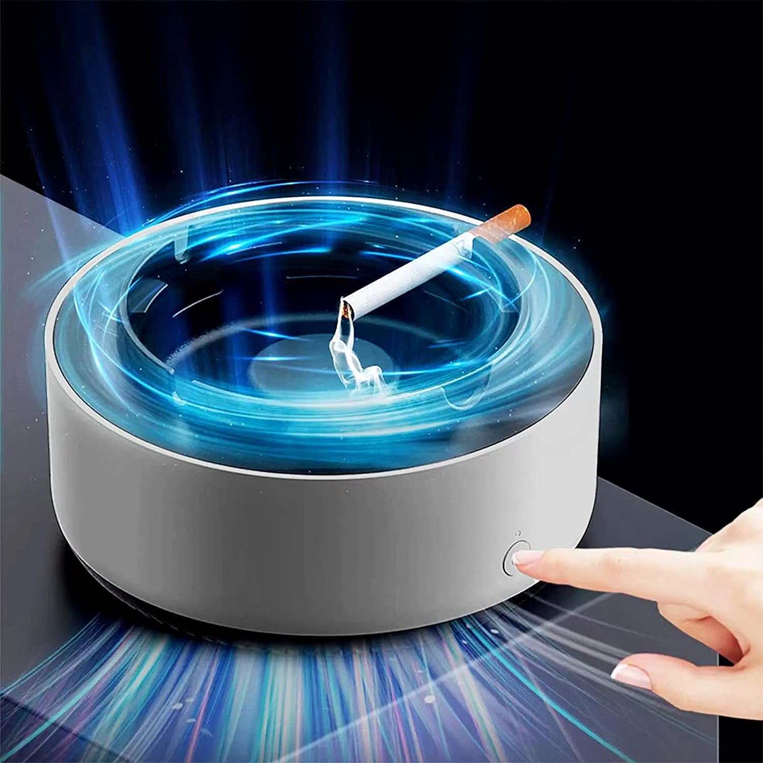 AeroScent Pro | Luchtreiniger voor rookverwijdering met geavanceerde filtratie en LED-simulator