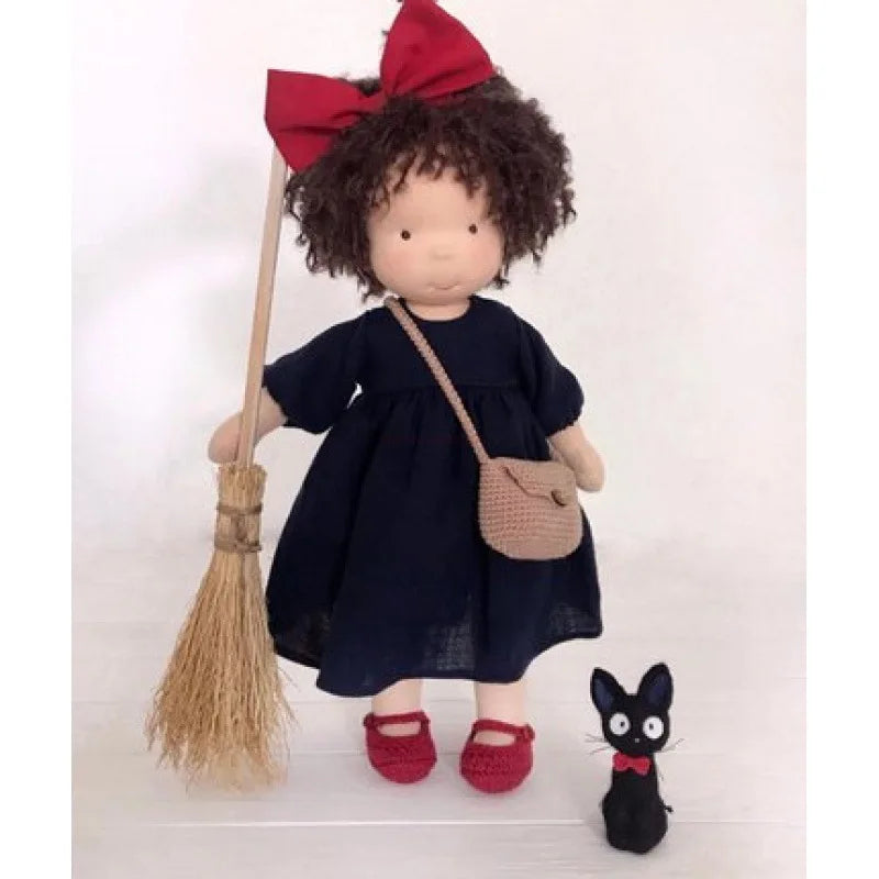 Pluche in Katoen Mila in Waldorf-stijl met Stoffen Doos