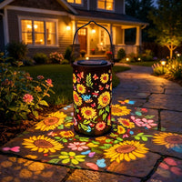 Zonne- tuinlamp | Bloemenpatroon | Lichtprojectie | GardenFlare