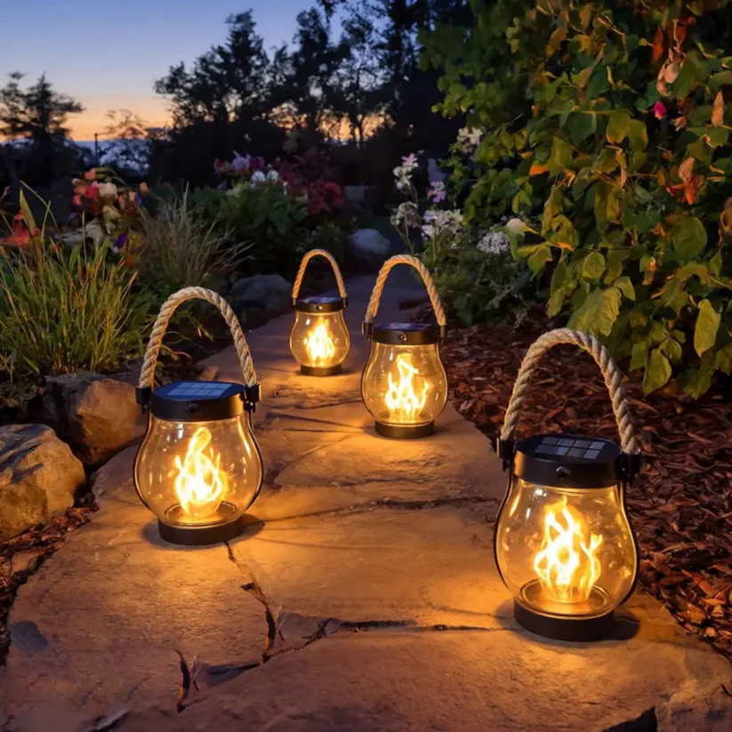 Zonne-Gartenlantaarns | Vlam-effect | Weerbestendig | WildLight