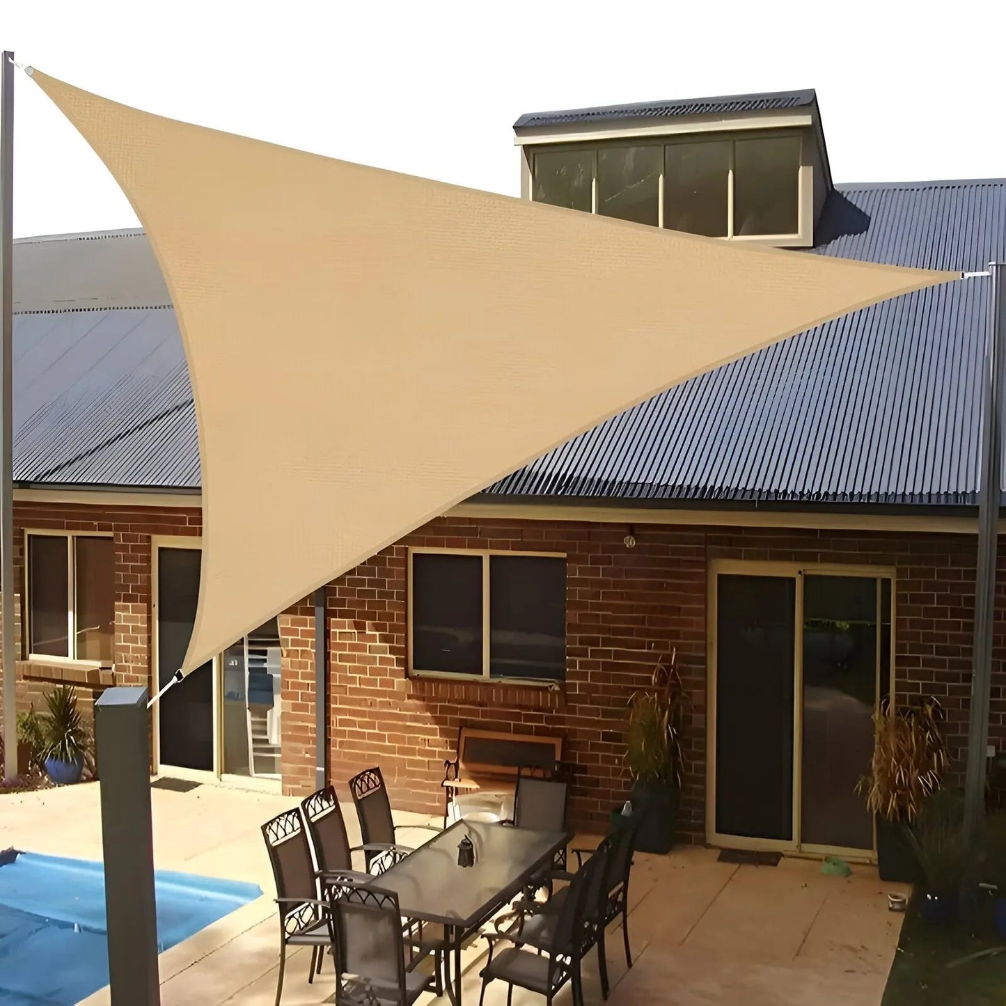 Zonnescherm | Driehoekig Schaduwdoek voor Terras | UV Bescherming en waterafstotend | AeriCover