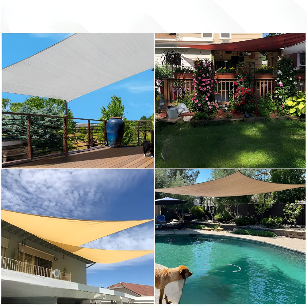 Zonnescherm Rechthoekig Waterdicht | Waterbestendig Buitenstof | UV-Bescherming | SkyCover
