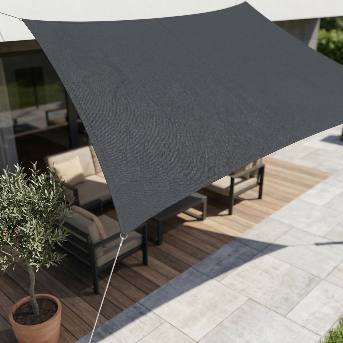 Zonnescherm Rechthoekig Waterdicht | Waterbestendig Buitenstof | UV-Bescherming | SkyCover