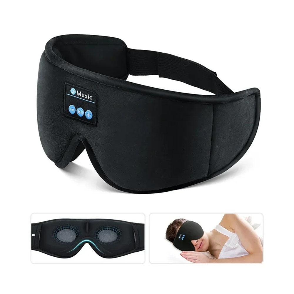Slaapmasker met hoofdtelefoon – verduistering & ontspanning
