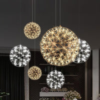 Ivthayra Luxe Postmoderne Gouden Bol Hanglamp