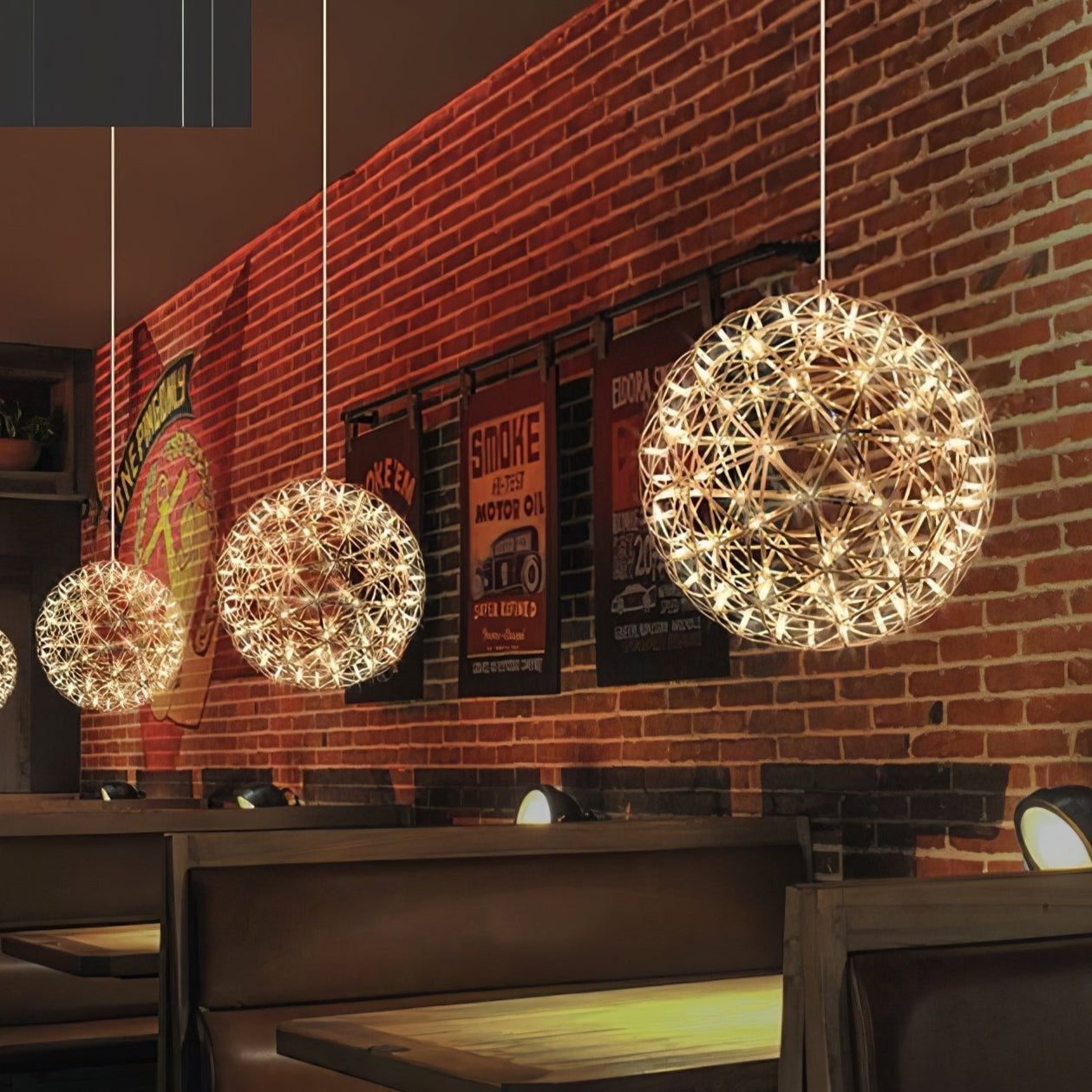 Ivthayra Luxe Postmoderne Gouden Bol Hanglamp