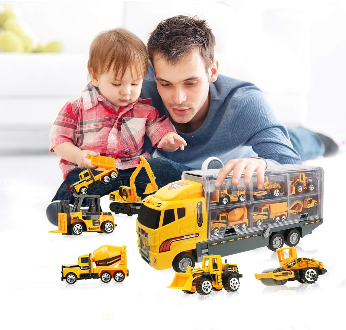 Speelgoedauto | Bouwvoertuigen Set | Robuust & Educatief | PlayMe