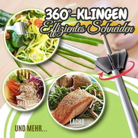 Spiraalsnijder | 360 Graden RVS-messen | Gelijke kruiden en groentereepjes | SwiftSlice