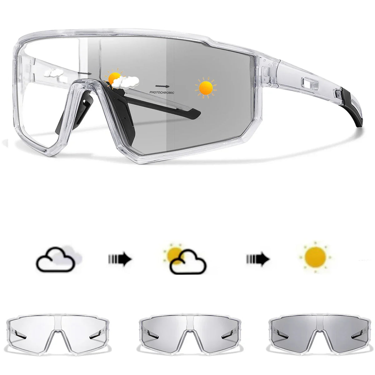 Sport Zonnebril – Zelftintende Lenzen met UV-bescherming & Lichtgewicht Frame